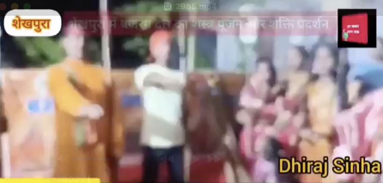 At Bajrang Dal Shastra Pooja event, minors took an oath with swords to protect nation