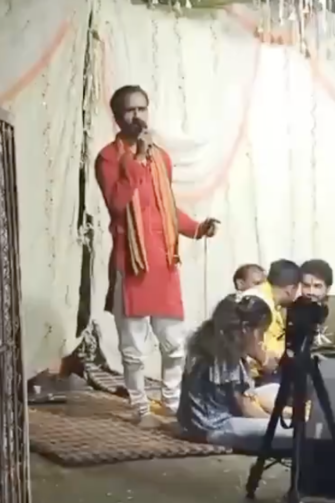 VHP leader Uday Meena delivers iinflammatory anti-Muslim speech in Narsinghgarh