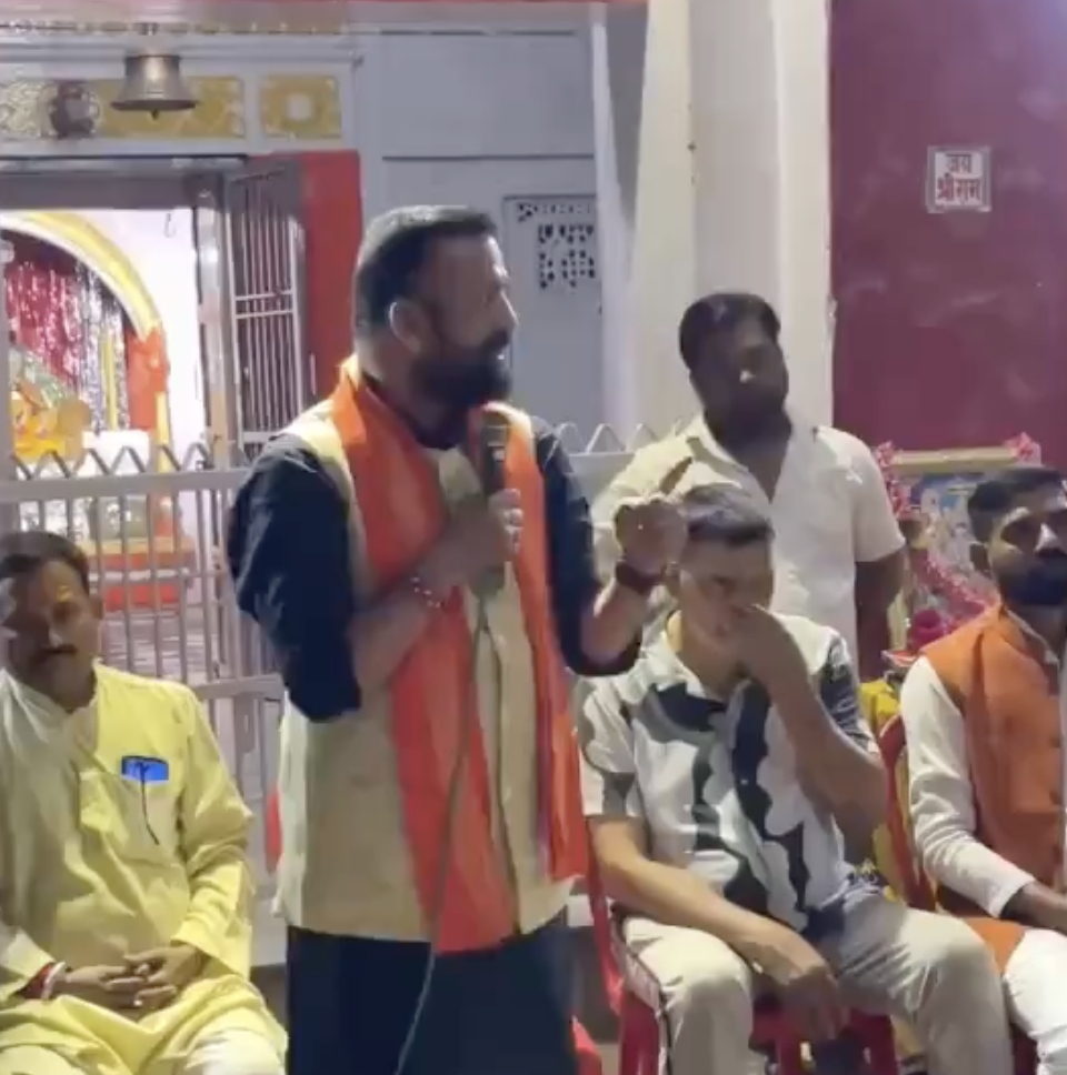 AHP leader Manoj Kumar delivers anti-Muslim hate speech