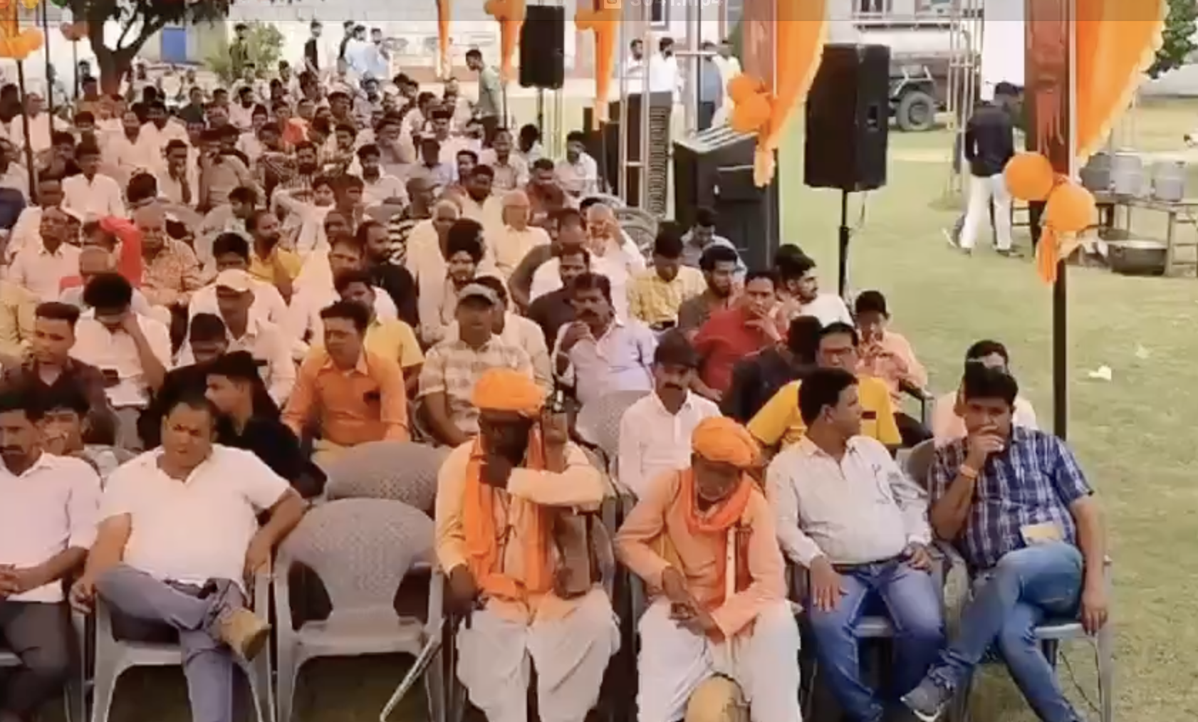 VHP-Bajrang dal leader fear-mongers against Christians and Muslims at trishul deeksha event