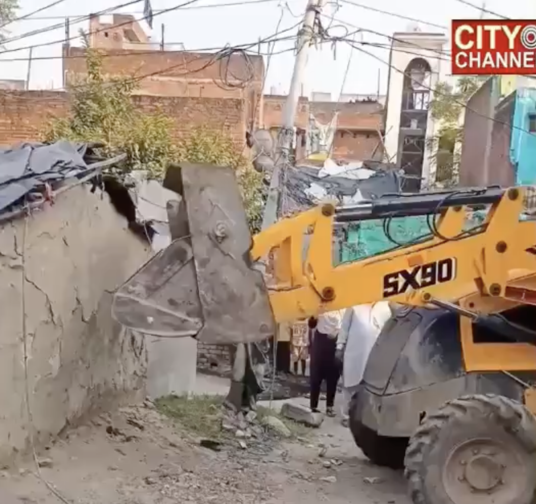 Authorities demolish hut belonging to a Muslim woman over alleged encroachment on government land
