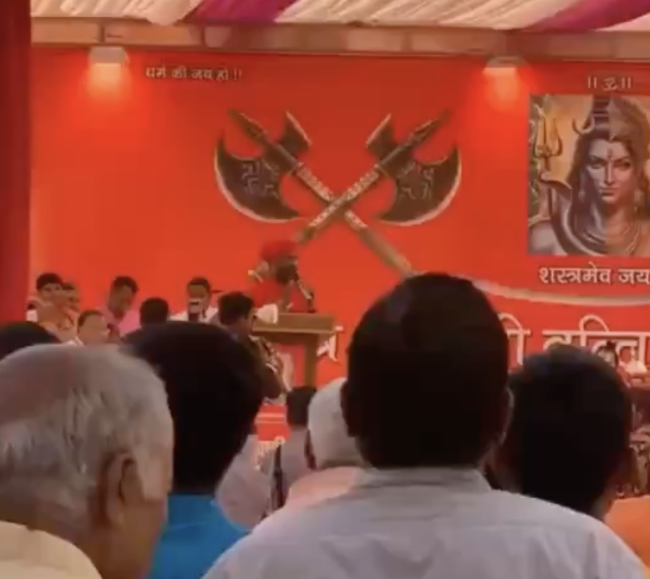 VHP leader Madhuram Sharan Shiva delivers anti-Muslim hate speech in Kanpur
