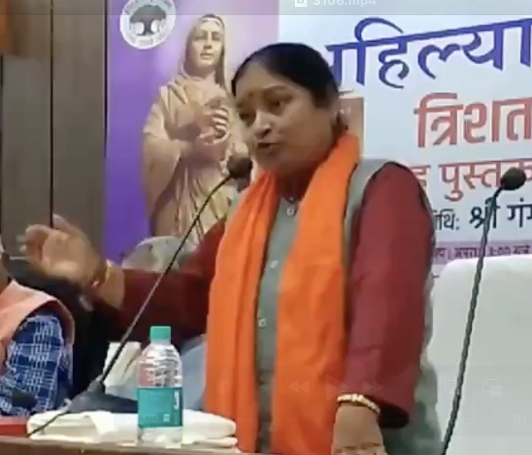Durga Vahini leader Prajnya Mahala peddles conspiracy theories against Muslims