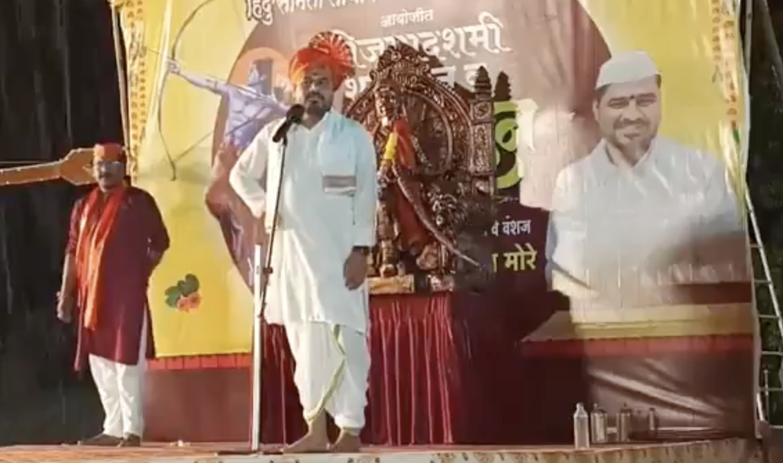 Far-right leader promotes anti-Muslim conspiracy theories in Lonavala