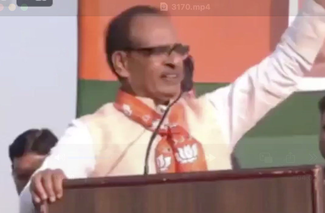 Shivraj Singh Chouhan delivers fear speech in Bishunpur