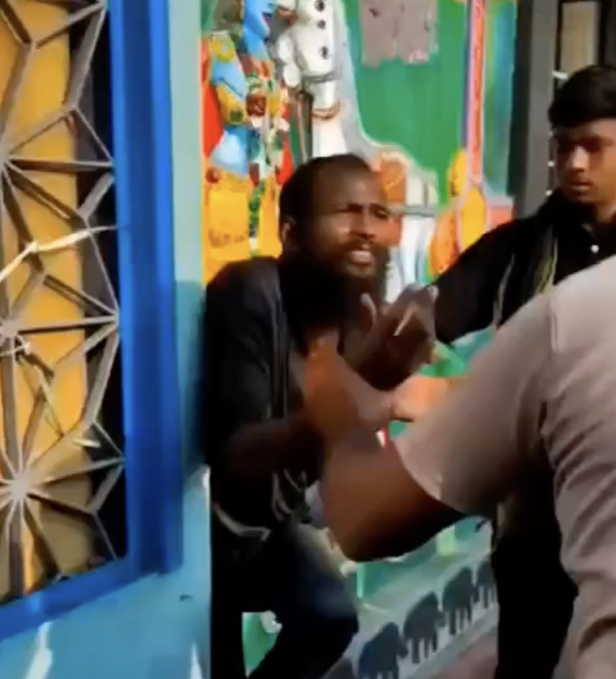 Hindu nationalists & local residents physically assaulted a man on suspicion of attempting to desecrate a temple