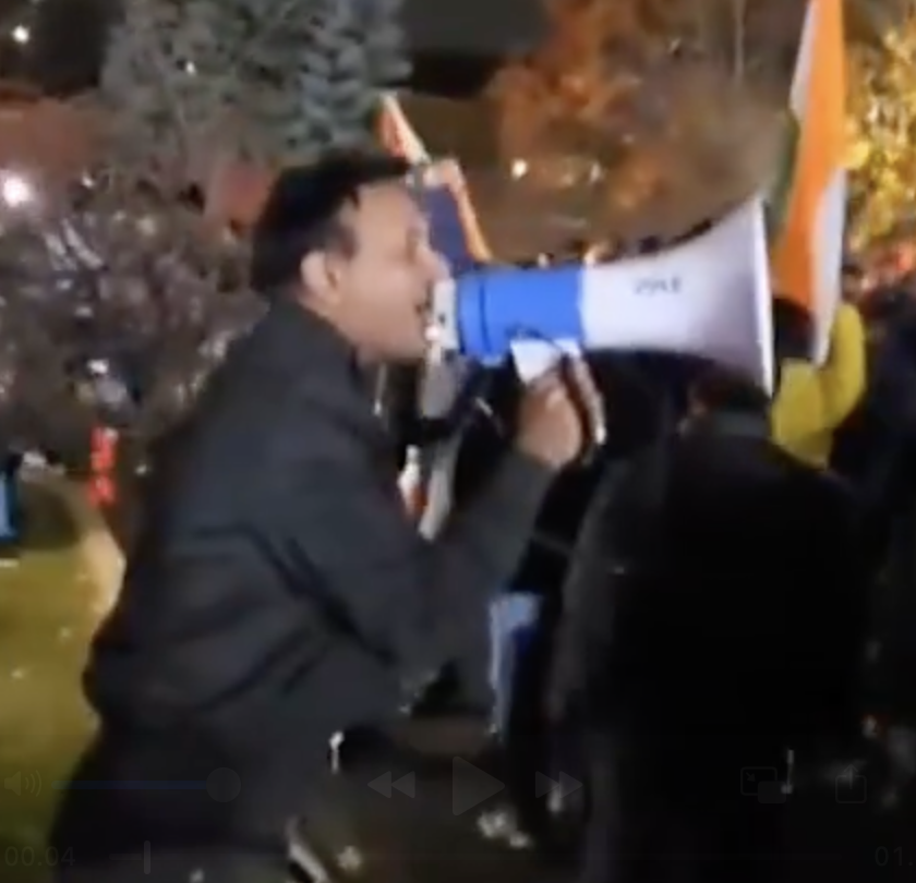 Hindu nationalists in Brampton call for the Indian Army to invade and attack Sikh temples in Canada