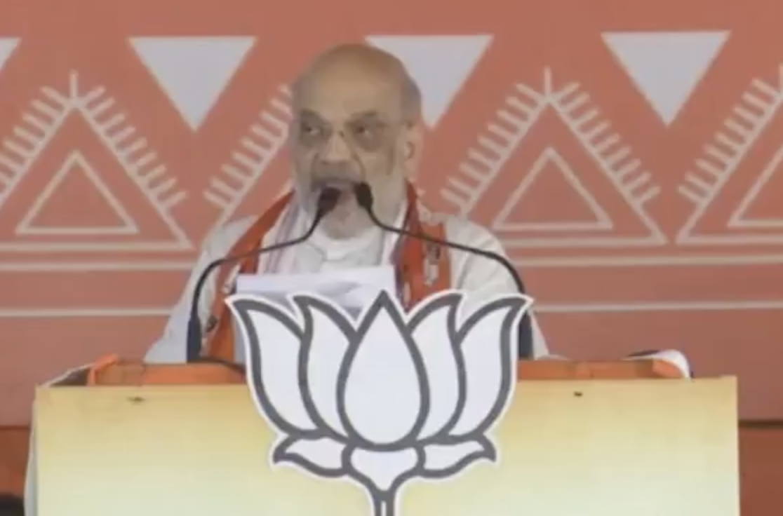 Home Minister Amit Shah delivers fear speech in Potka