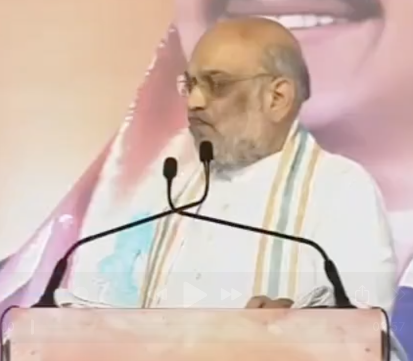 Home Minister Amit Shah delivers fear speech in Jalgaon