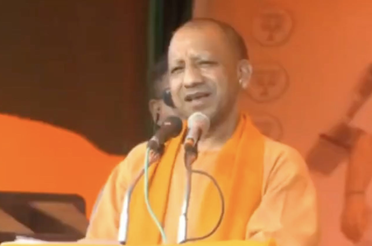 BJP leader Yogi Adityanath delivers hate speech in Panki