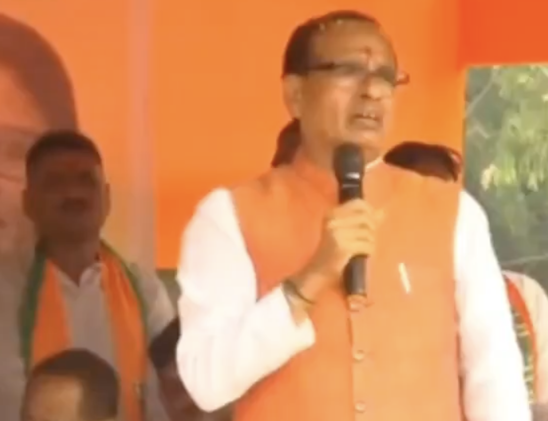 Agriculture minister Shivraj Singh Chouhan delivers fear speech in Dhanbad
