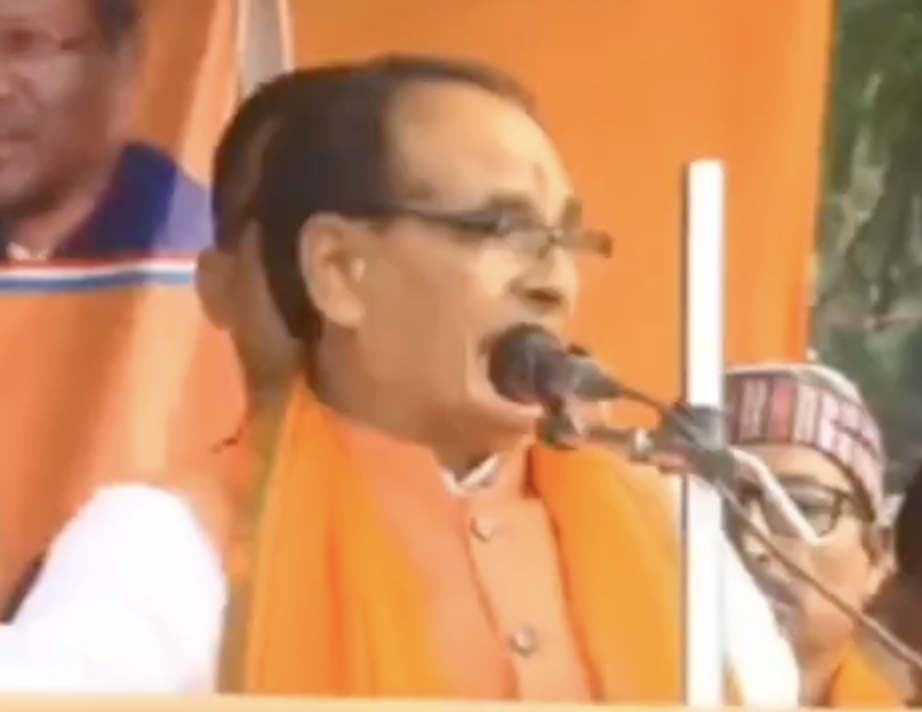 Agriculture minister Shivraj Singh Chouhan delivers fear speech in Tundi