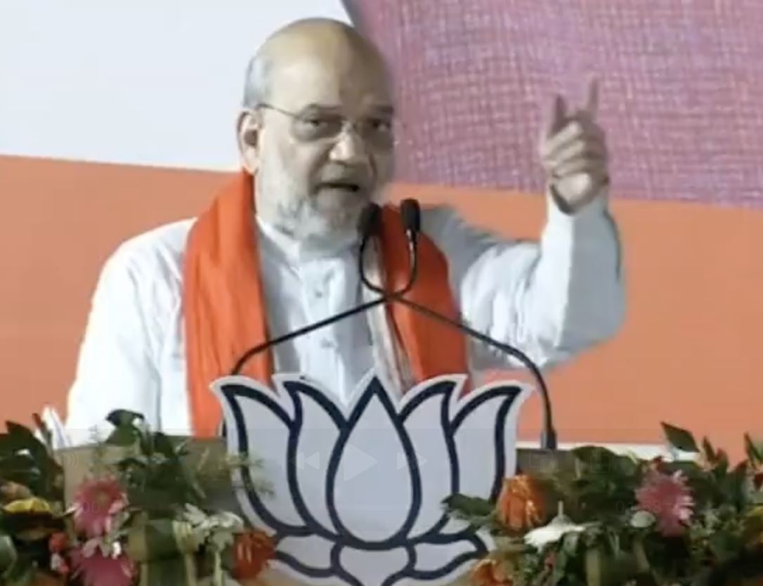 Home Minister Amit Shah delivers fear speech in Dumri, Giridih