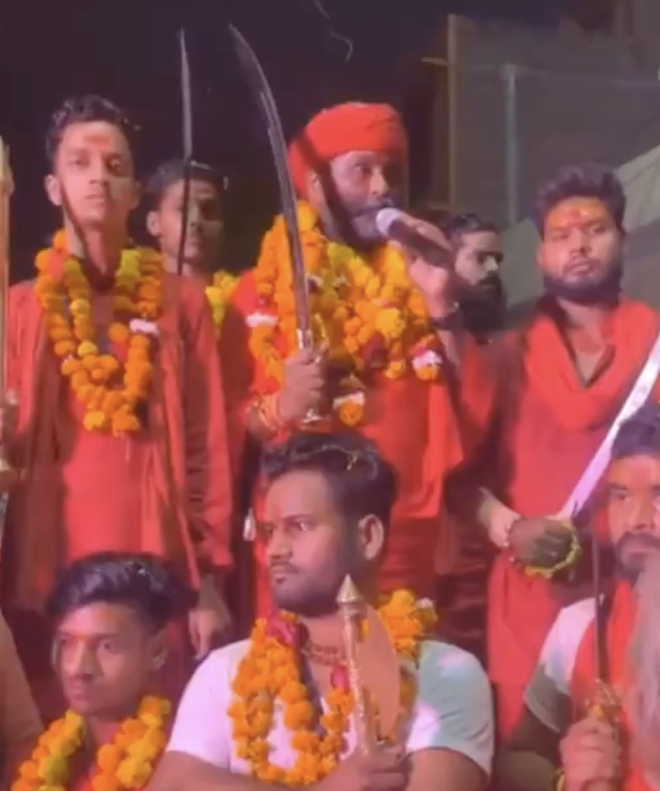 Monk Madhuram Sharan Shiva gives call to arms and advocates boycott of Muslim shops