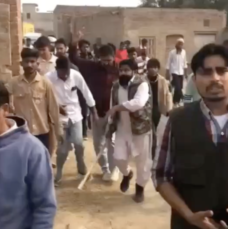 Supporters of far-right groups harass members of Christian community