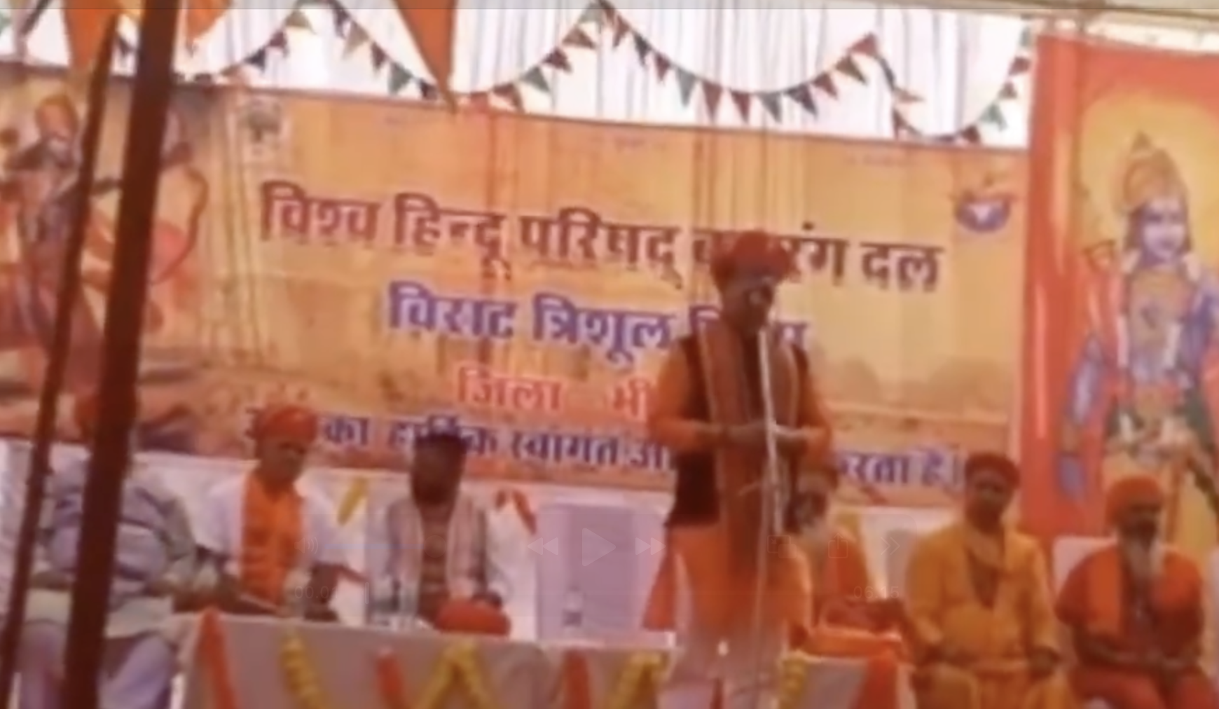 Neeraj Doneria delivers hate speech in Udaipur