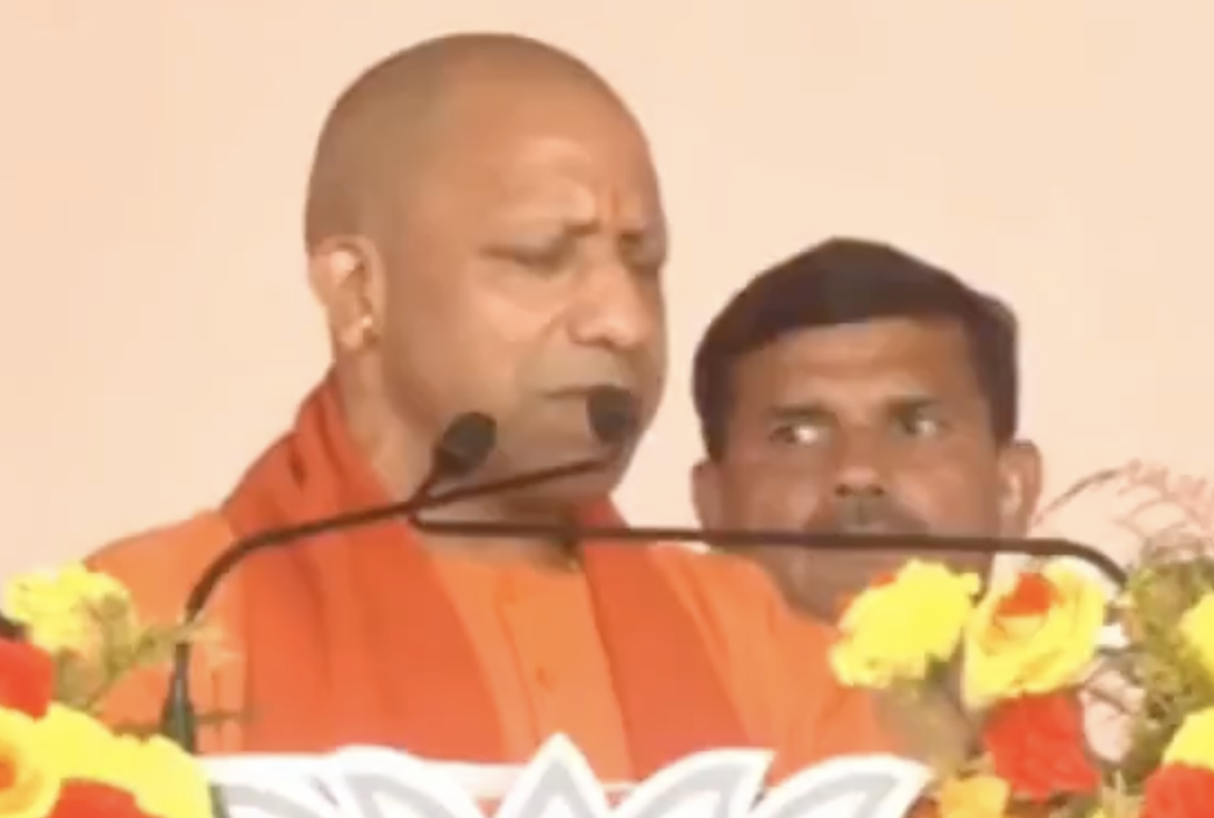 Uttar Pradesh Chief Minister Yogi Adityanath delivers hate speech in Nala, Dhumka