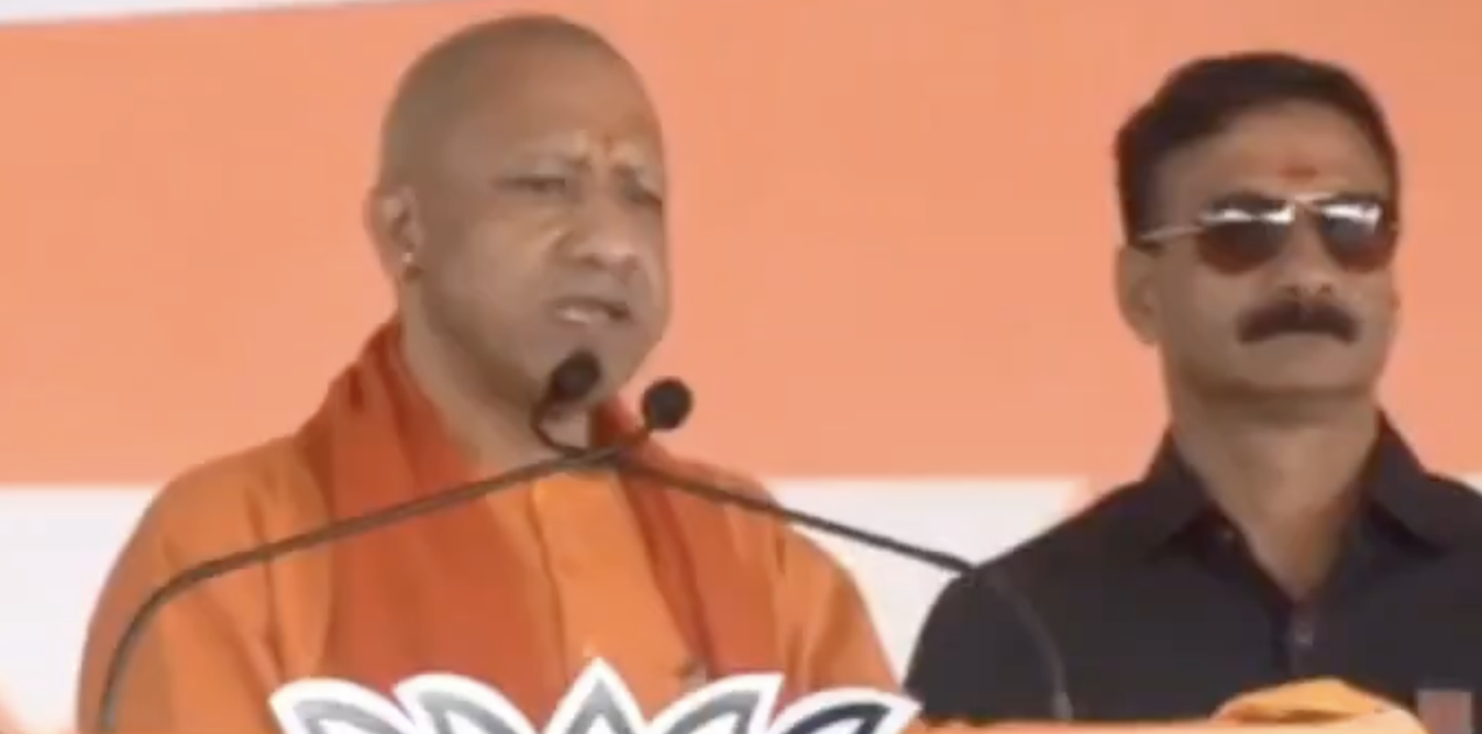 Uttar Pradesh Chief Minister Yogi Adityanath delivers hate speech in Deogahr