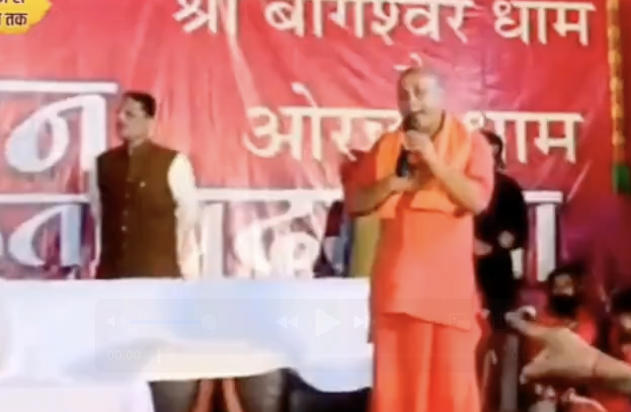 Monk promotes hatred and fear towards Muslims at Sanatan Hindu Ekta Padyatra