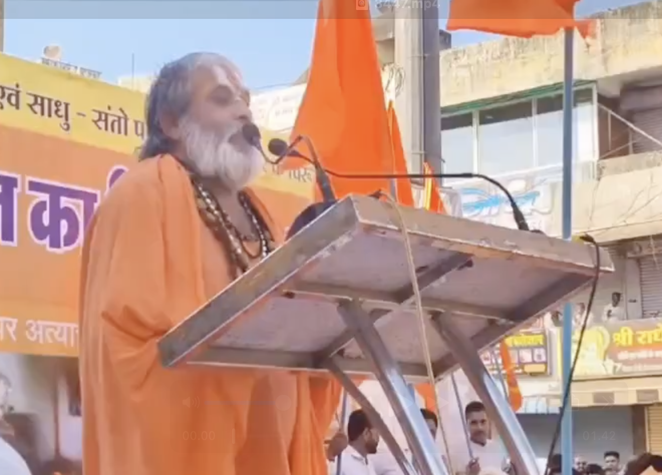 Sakal Hindu Samaj speaker promotes fear towards Muslims