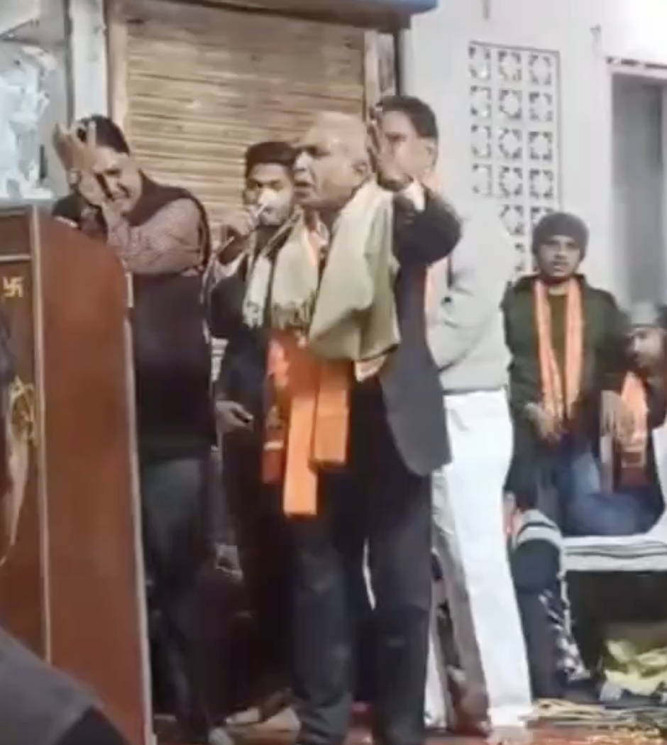 Far-right leader details Babri Masjid demolition and calls for reclaiming Kashi and Mathura at dharmic sanatani sabha