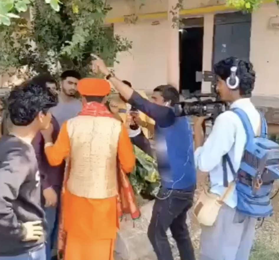 ABVP-led group vandalizes mazars at government school