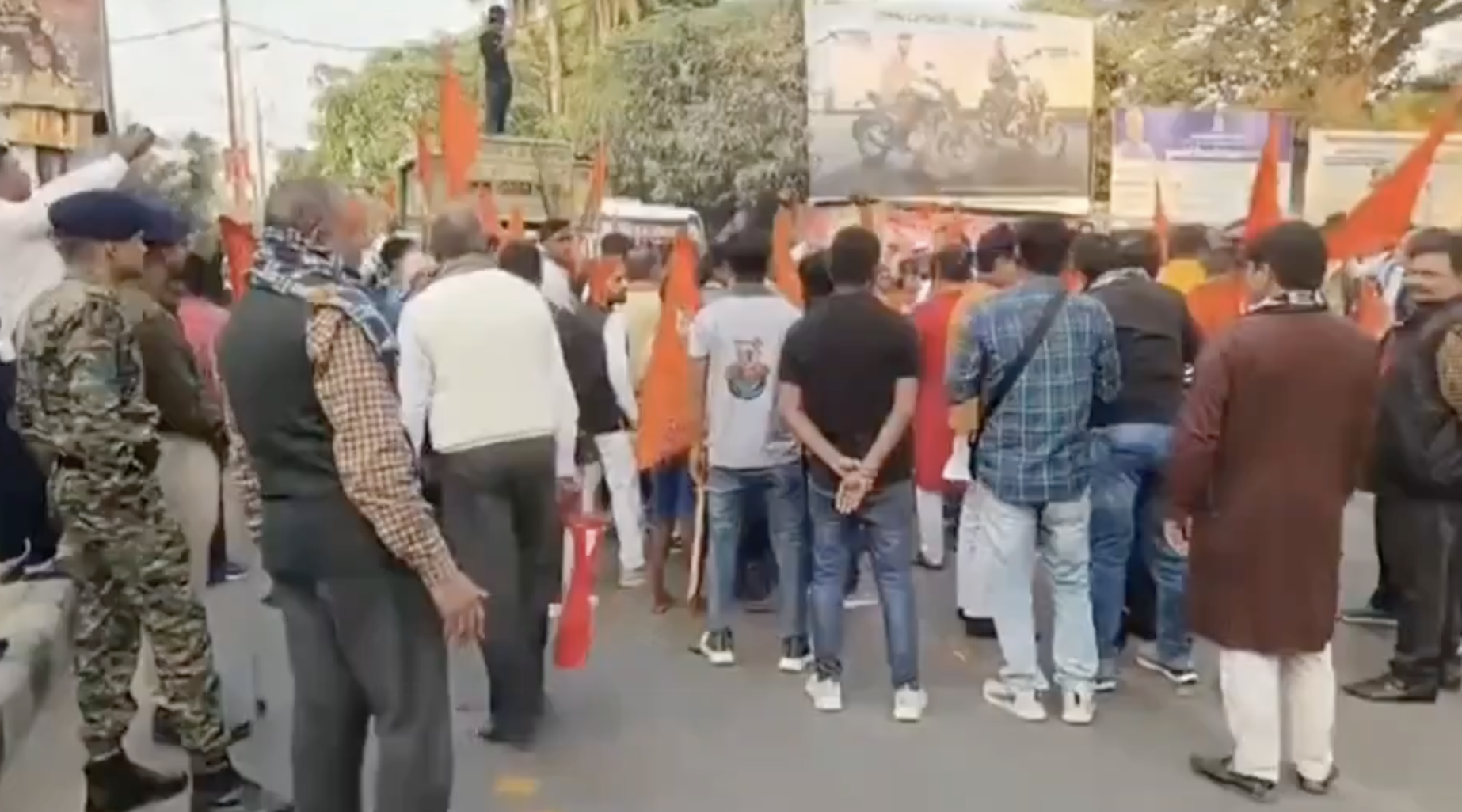VHP-Bajrang Dal holds rally brandishing swords to celebrate ‘shaura divas’ commemorating Babri Masjid demolition
