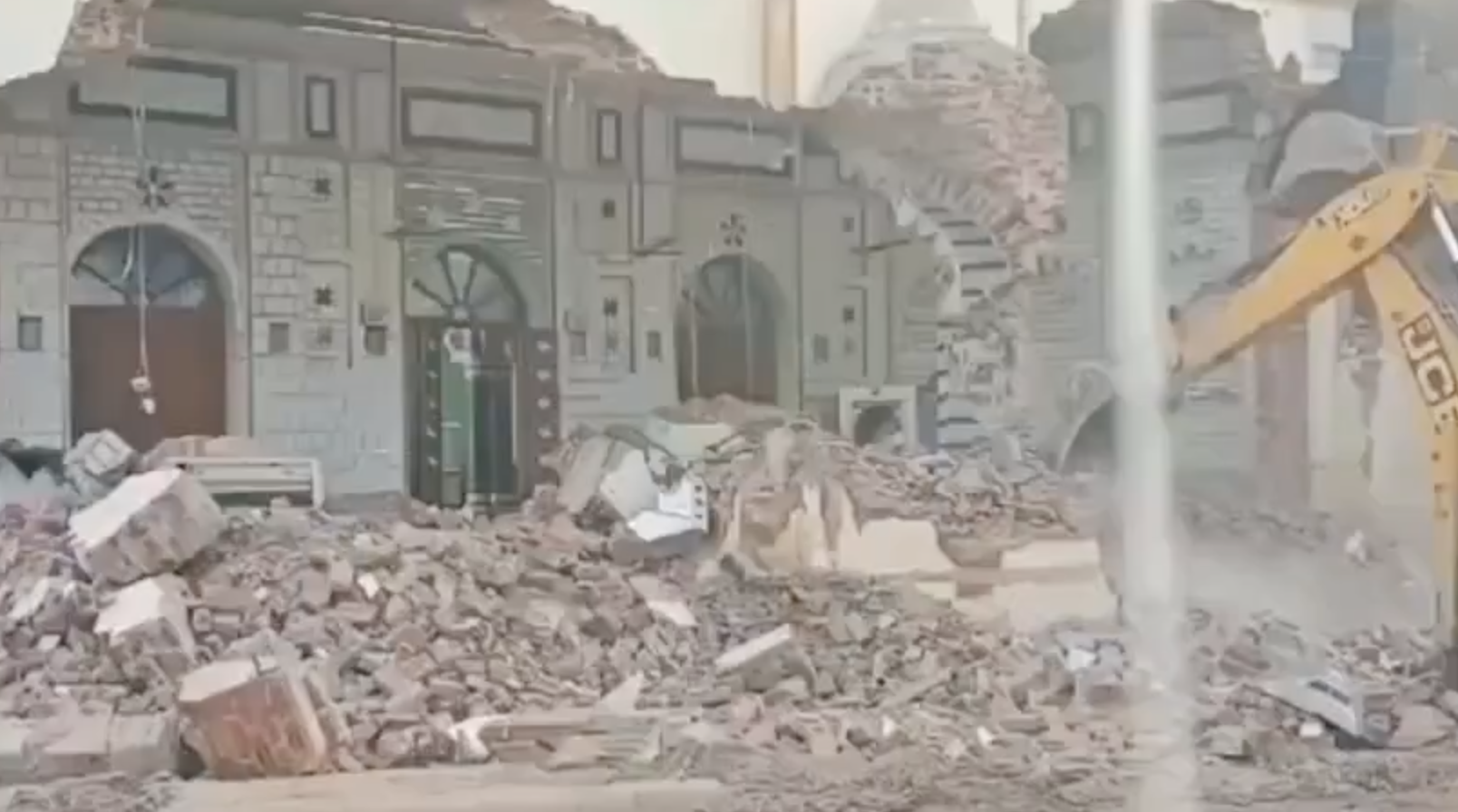 Noori jama mosque demolished by authorities for road-widening, despite pending court hearing