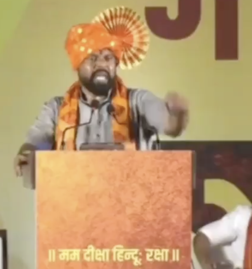 BJP MLA T Raja Singh Spreads Anti-Muslim Conspiracies at Shaurya Yatra