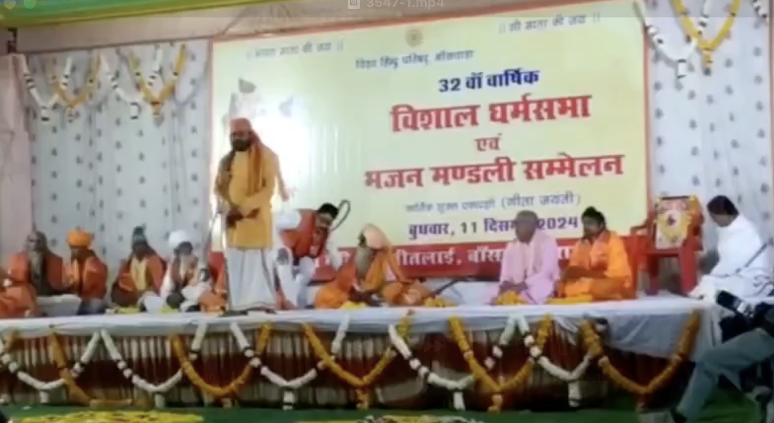 Hindu Monk at Geeta Jayanti Event Boasts of Shutting Down Churches