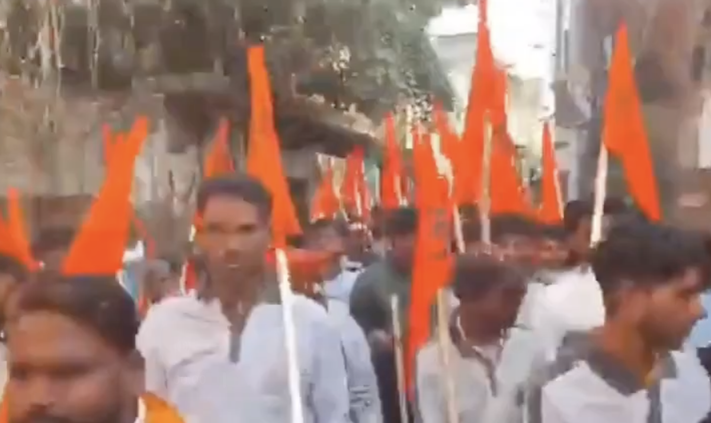 VHP-Bajrang Dal supporter chant inflammatory slogans