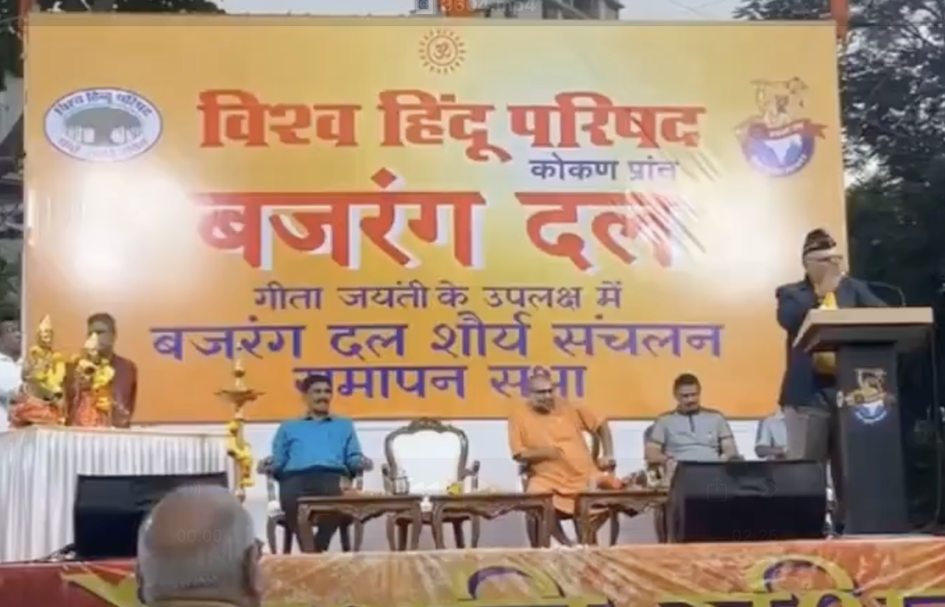 Retired Air Force Officer Calls for ‘Reclaiming’ All Mosques at VHP-Bajrang Dal Event