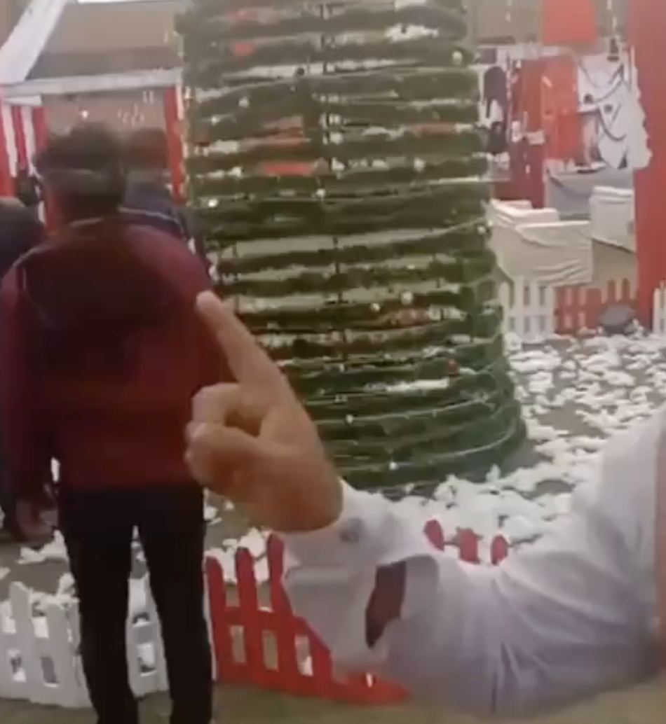 Bajrang Dal Members Vandalize Christmas Carnival, Burn Posters, Take Over Stage With Hindu Chants