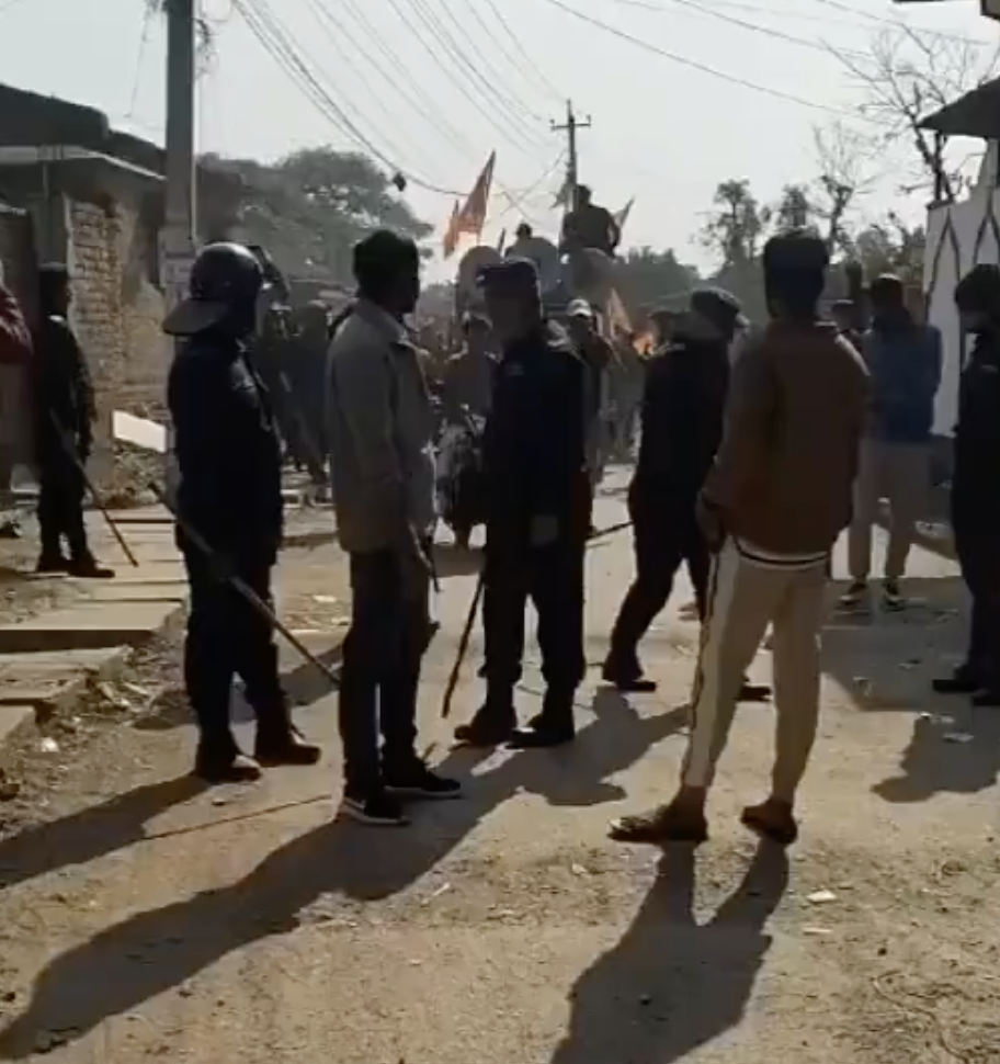 Hindu Samrat Sena Rally Calls for Nepal to Become a Hindu Rashtra in Front of Mosque