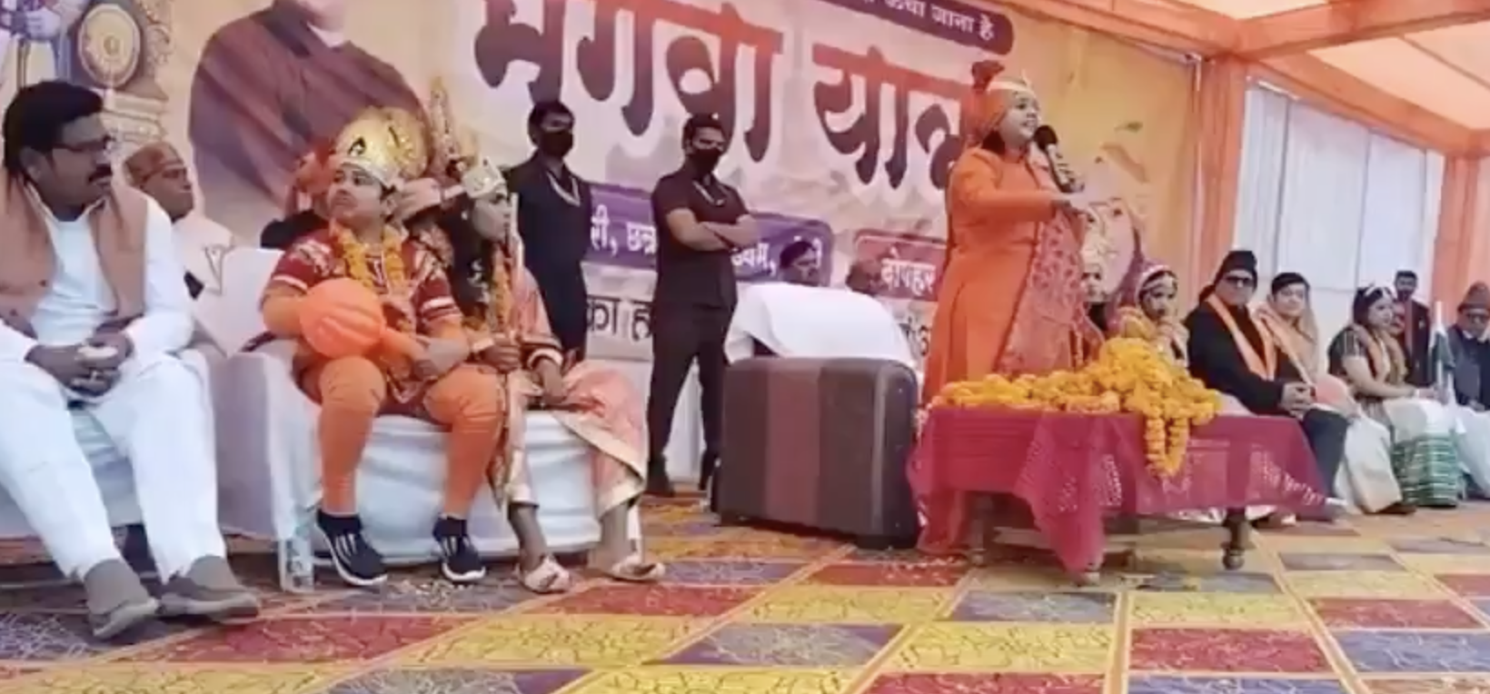Sadhvi Saraswati at Bhagwa Yatra: Calls for Hindu Women to Buy Swords, Incites Violence Against Muslims