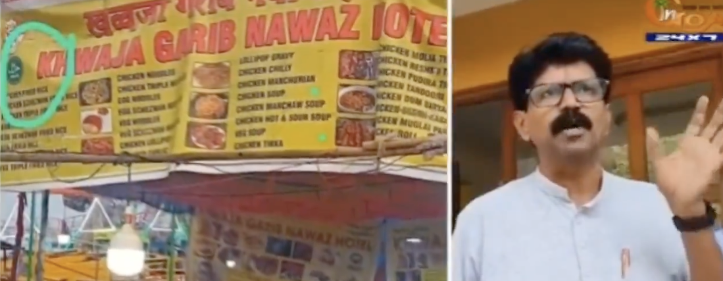 Hindu Outfits Protest Halal Food Cart Near Temple, Claim ‘Spit Jihad,’ Demand Removal of Muslim Stall