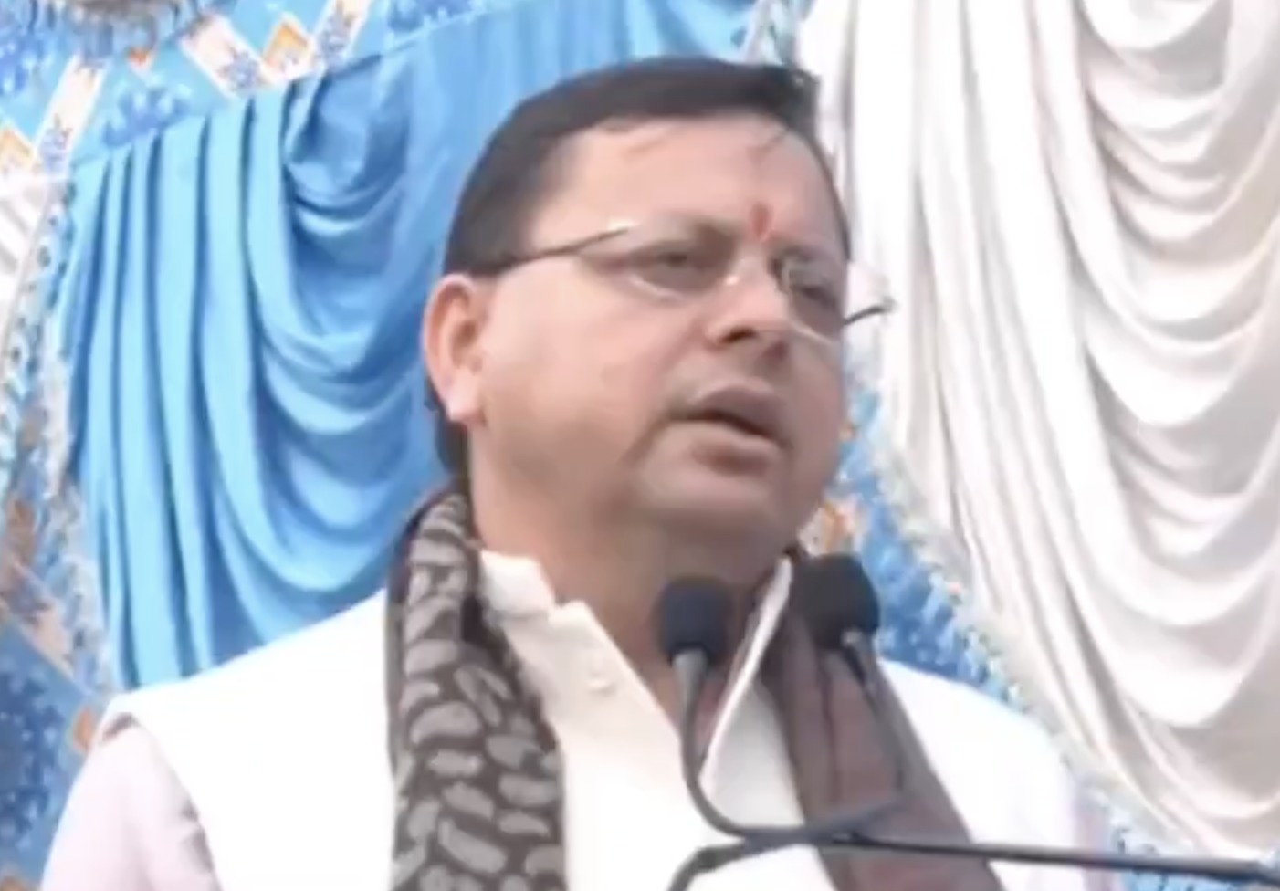 Uttarakhand CM Pushkar Singh Dhami Claims ‘Land Jihad’ & ‘Thook Jihad’ Are Polluting India in Burari