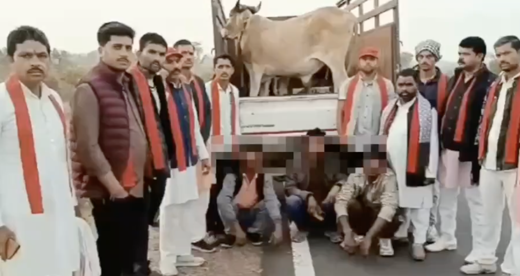 Bhagwati Manav Kalyan Sangathan Detains Three Men, Accuses Them of Cattle Smuggling