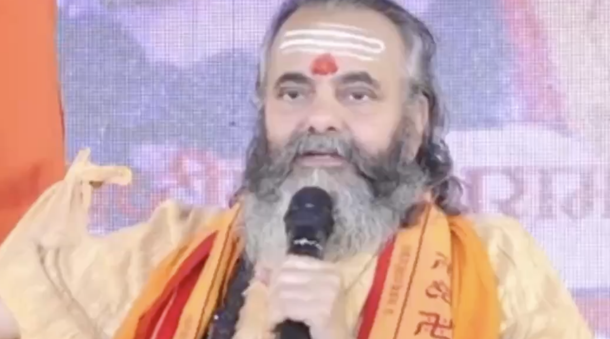 Shankaracharya Swami Narendranand Saraswati at Rashtriya Parashuram Parishad Calls for Ban on Quran and Madrasas