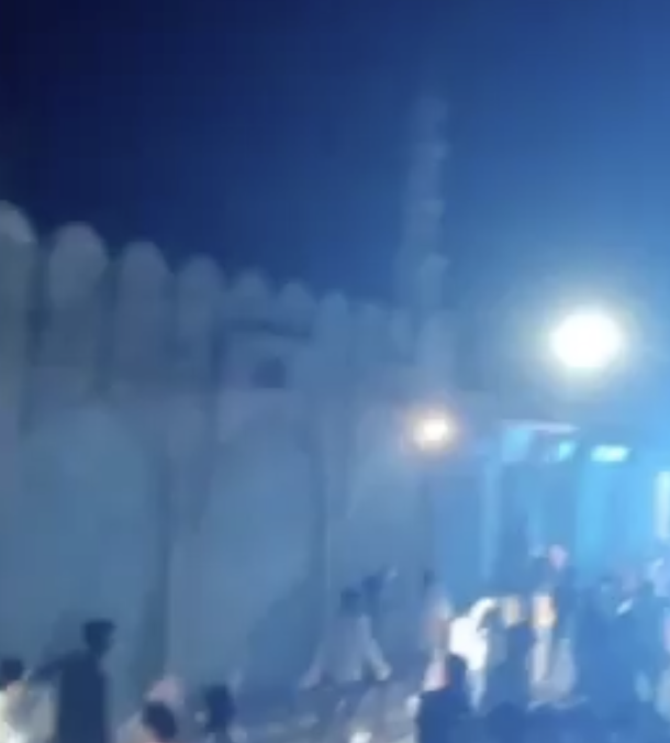 Far-Right Influencer Harsha Thakur Leads Sword-Wielding Procession Outside Mosque Before Shiv Jayanti Event