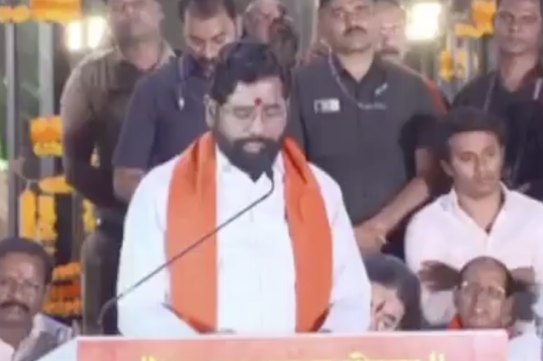 Maharashtra Deputy CM Eknath Shinde Calls Aurangzeb’s Grave a ‘Blot,’ Backs Removal Demand