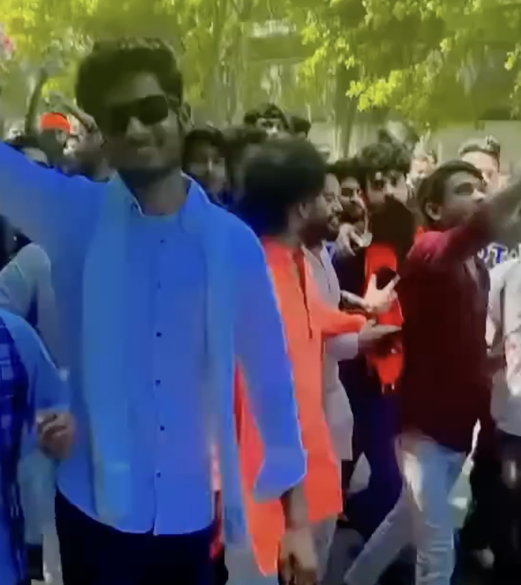 Militant Rally Protests Rana Pratap Statue Vandalism with Threatening Slogans