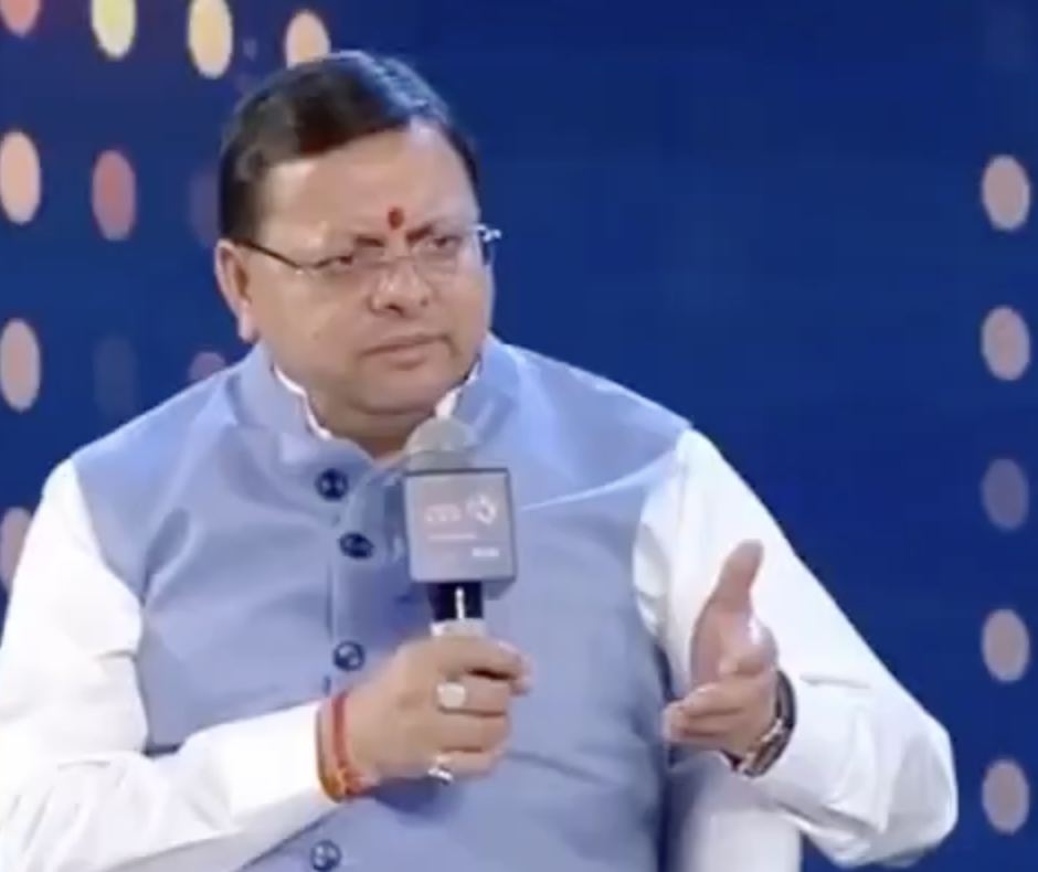 Uttarakhand CM Pushes ‘Land Jihad’ and ‘Thook Jihad’ Conspiracies at Times Now Summit
