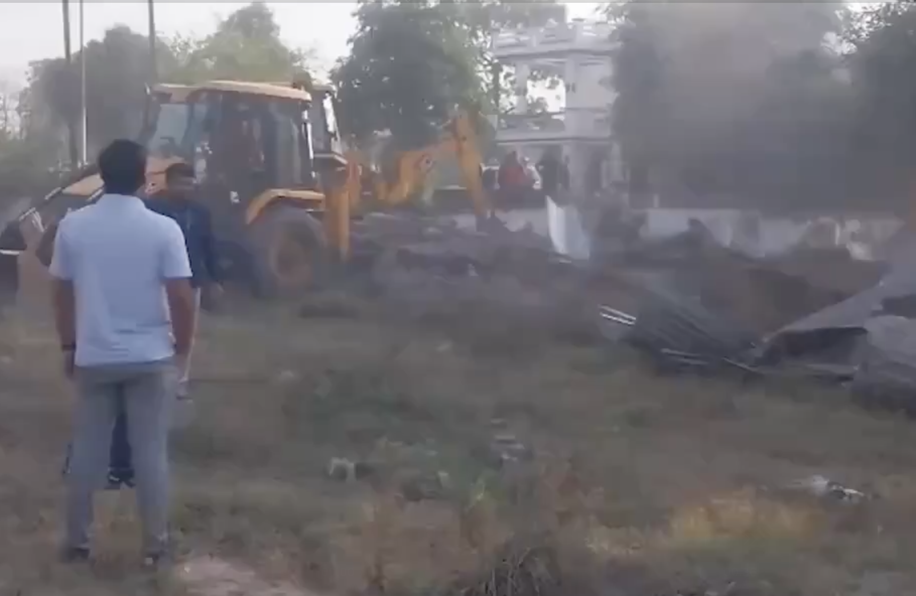 Mazar Demolished With Bulldozers as Part of Crackdown on Alleged Illegal Structures
