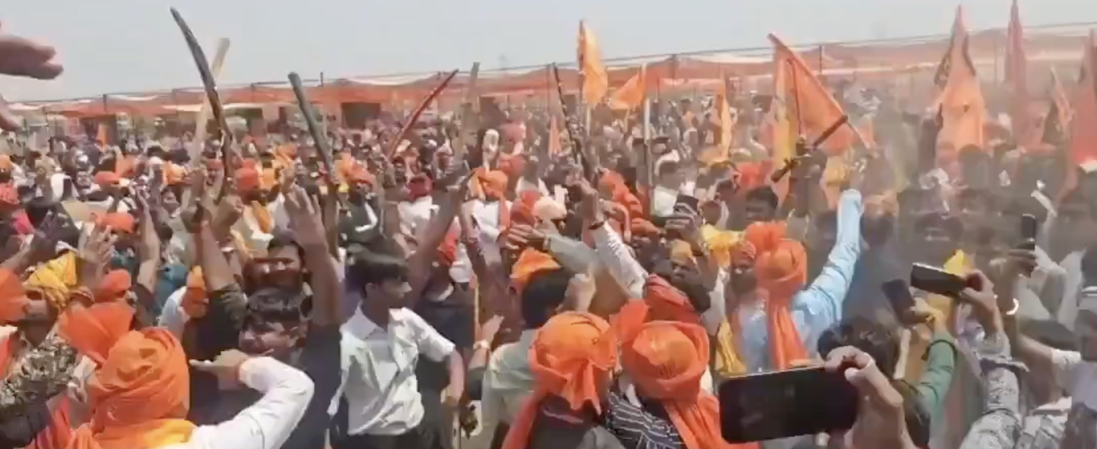 Karni Sena Rally Sees Weapons Display, Vandalism, and Islamophobic Slogans on Rana Sanga Jayanti