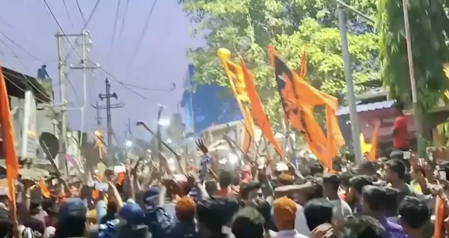 Weapons Brandished in VHP-Bajrang Dal Hanuman Jayanti Procession