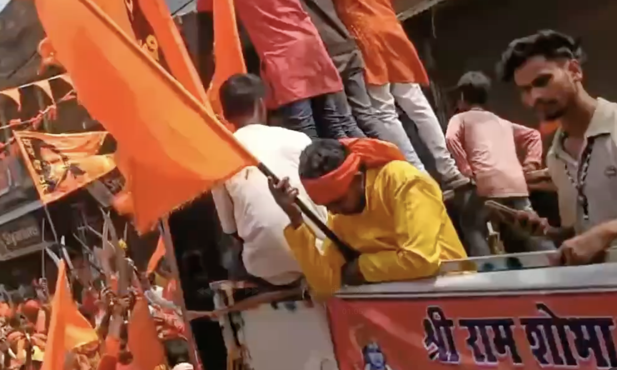 Swords Brandished in Ram Shobhayatra’s Hanuman Jayanti Procession
