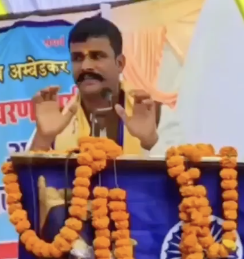 Rudrasena Leader Spreads Anti-Muslim Hate at Ambedkar Jayanti, Warns of ‘Demographic Takeover’
