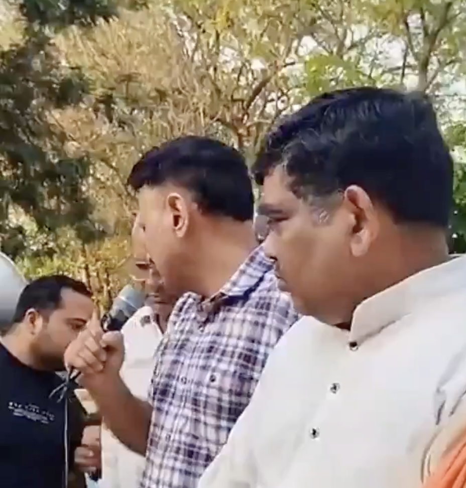 VHP Protester in Fatehabad Urges Complete Economic Boycott of Muslims