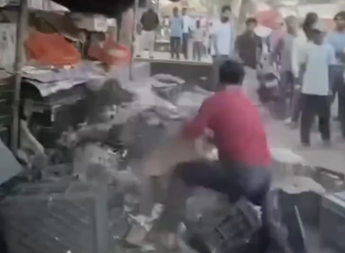 VHP-Bajrang Dal Rally Participants Burn Muslim Stall Chant Jai Shri Ram